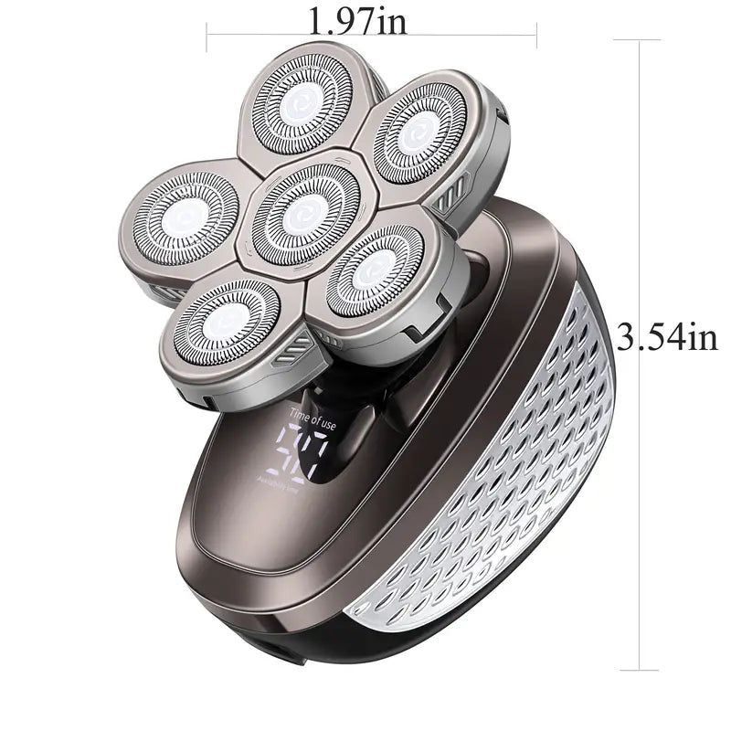 5-in-1 Waterproof Electric Razor for Bald Men