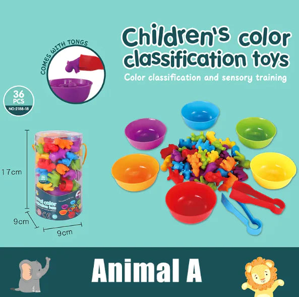 Rainbow Counting Math Toy Set