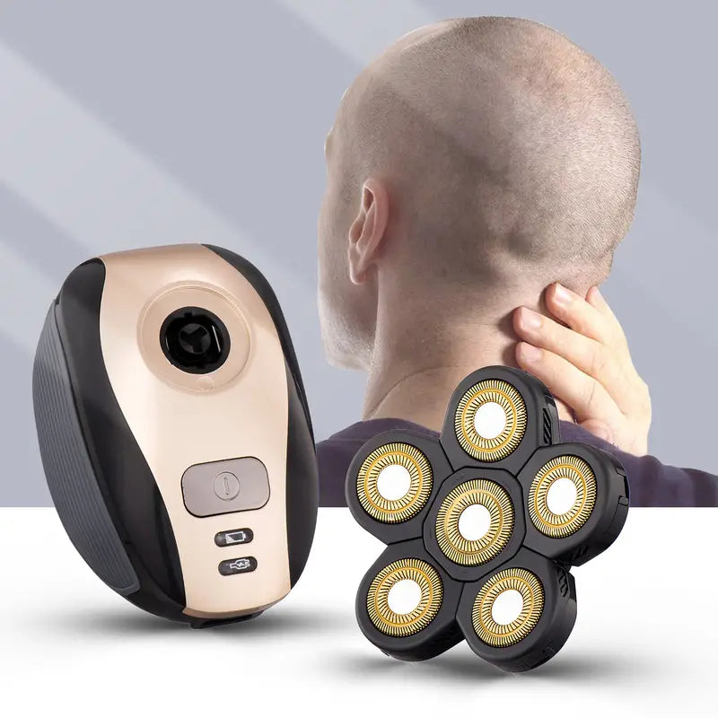 5-in-1 Cordless Bald Head Shaver Grooming Kit